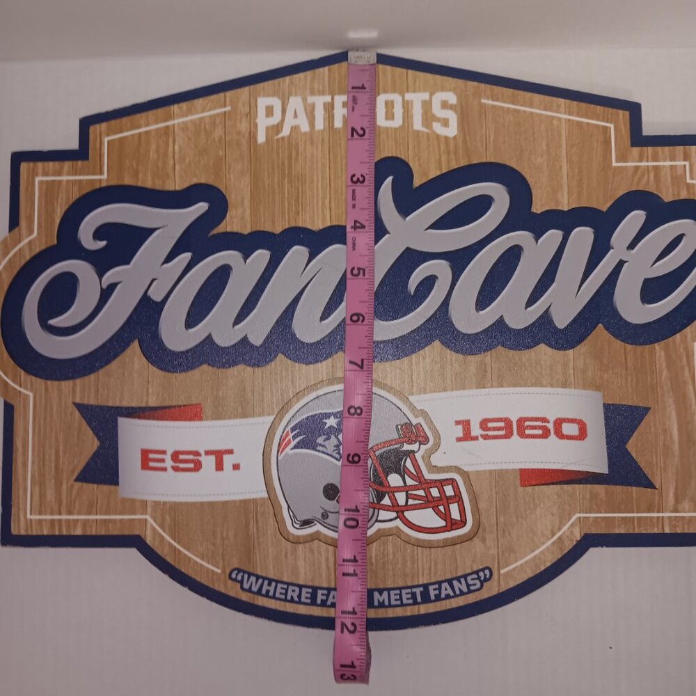 NFL NEW ENGLAND PATRIOTS FAN CAVE WALL DECOR - Picture 7 of 7